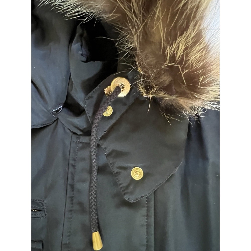 Bogner Black w/ Gold Ski Snow Jumpsuit Raccoon Fur Hood Black Size 12 EUC - Picture 9 of 15